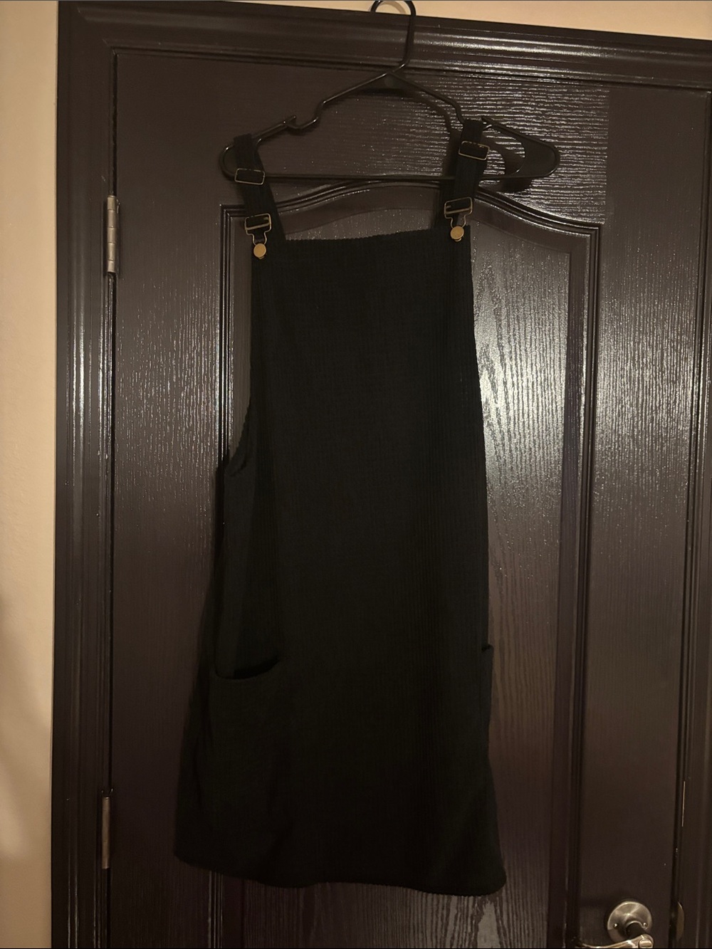 Black Overall Pinafore Skirt - Women